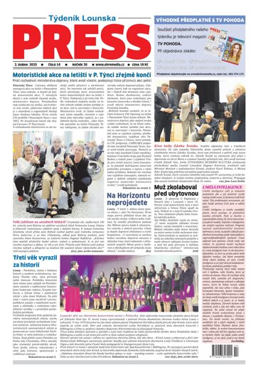 Obálka e-magazínu Lounský press 14/25