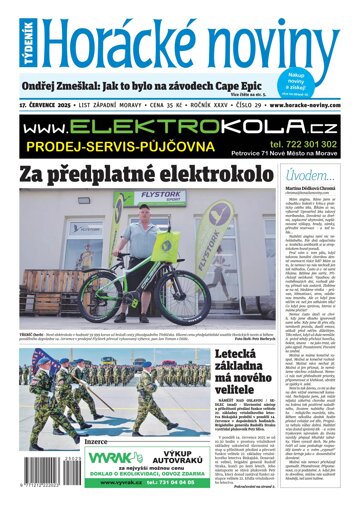 Obálka e-magazínu Horácké Noviny 29/2025