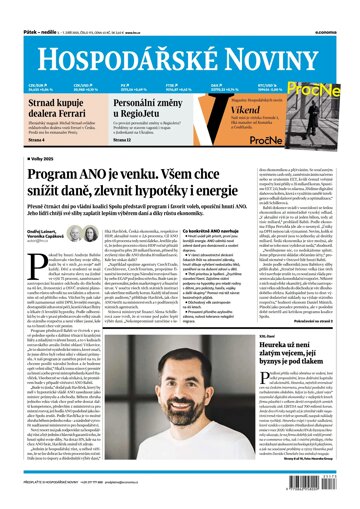 Obálka e-magazínu Hospodářské noviny 173 - 5.9.2025