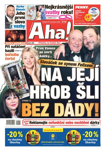 Obálka e-magazínu AHA! 27.12.2025