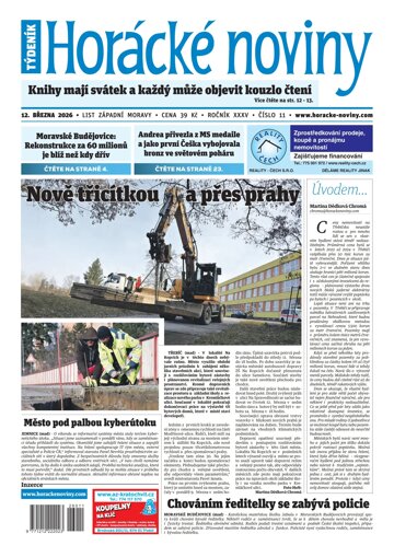 Obálka e-magazínu Horácké Noviny 11/2026