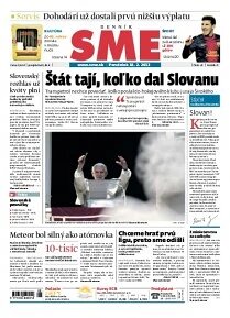 Obálka e-magazínu SME 18.2.2013