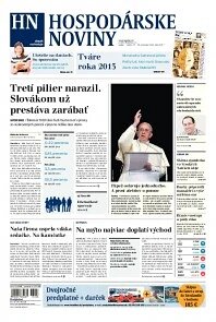 Obálka e-magazínu Hospodárske noviny 27.12.2013