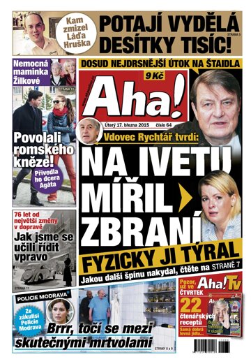 Obálka e-magazínu AHA! 17.3.2015