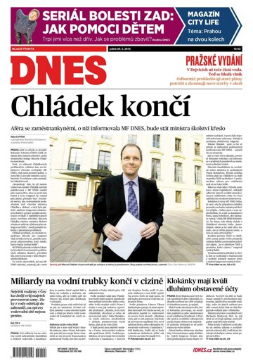 Obálka e-magazínu MF Dnes 29.5.2015