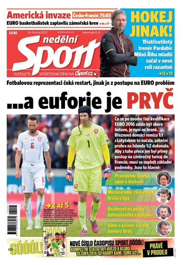 Obálka e-magazínu Nedělní Sport 14.6.2015