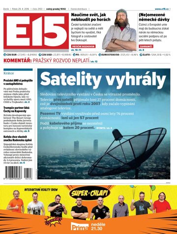 Obálka e-magazínu E15 29.4.2016