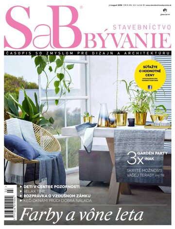 Obálka e-magazínu SaB - Stavebníctvo a bývanie - Júl/August 2016