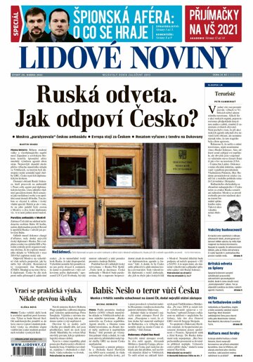 Obálka e-magazínu Lidové noviny 20.4.2021