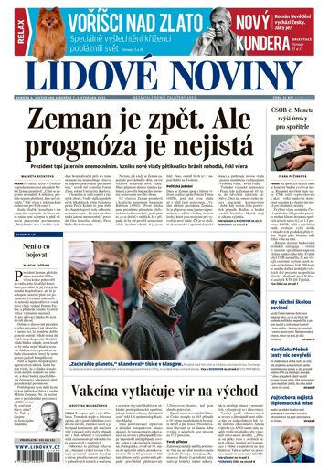 Obálka e-magazínu Lidové noviny 6.11.2021