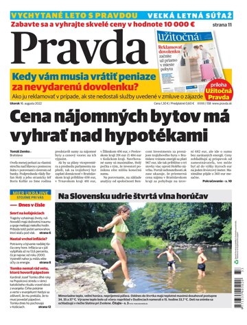 Obálka e-magazínu Pravda 16. 8. 2022