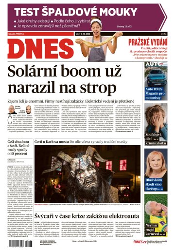 Obálka e-magazínu MF Dnes 6.12.2022