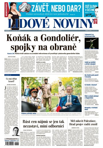 Obálka e-magazínu Lidové noviny 6.11.2023