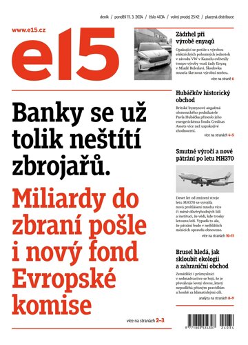 Obálka e-magazínu E15 11.3.2024