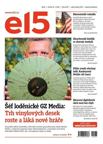 Obálka e-magazínu E15 14.3.2024