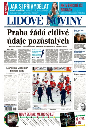 Obálka e-magazínu Lidové noviny 9.5.2024