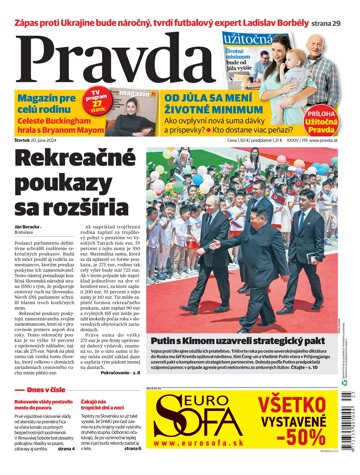 Obálka e-magazínu Pravda 20. 6. 2024