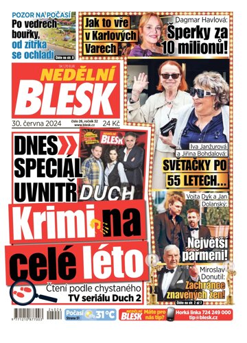 Obálka e-magazínu Nedělní Blesk 30.6.2024