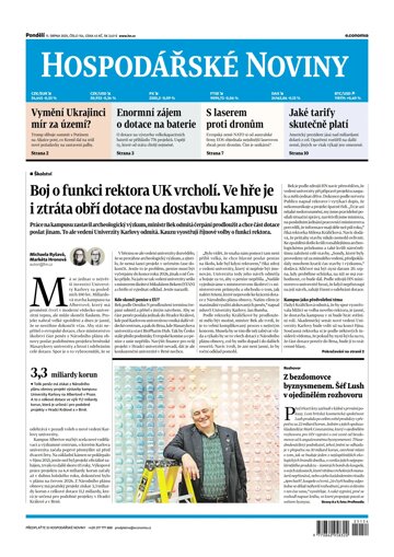 Obálka e-magazínu Hospodářské noviny 153 - 11.8.2025