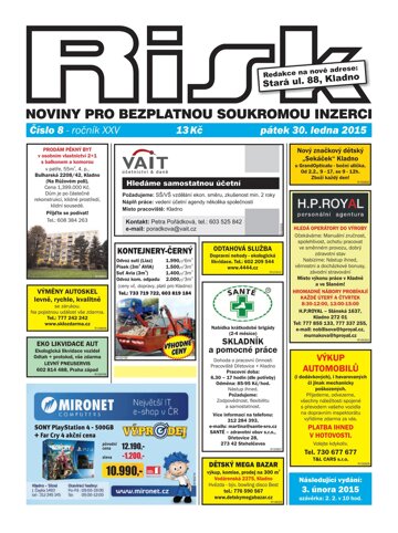 Obálka e-magazínu Risk 8/2015