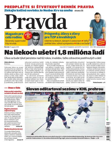 Obálka e-magazínu Pravda 27.8.2015