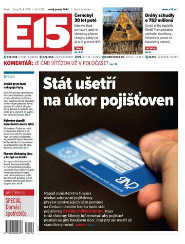 Obálka e-magazínu E15 26.4.2016