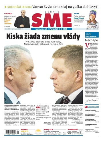 Obálka e-magazínu SME 5.3.2018