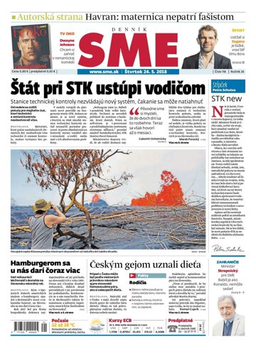 Obálka e-magazínu SME 24.5.2018