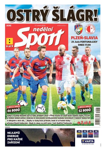 Obálka e-magazínu Nedělní Sport 17.2.2019