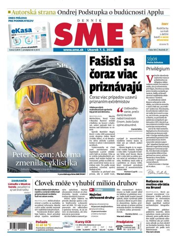 Obálka e-magazínu SME 7.5.2019