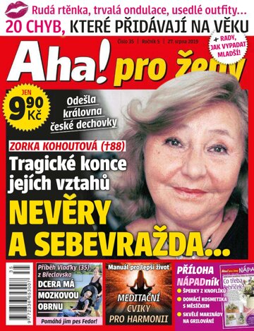 Obálka e-magazínu AHA! pro ženy 35/2019