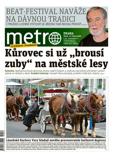 Obálka e-magazínu deník METRO 11.2.2020