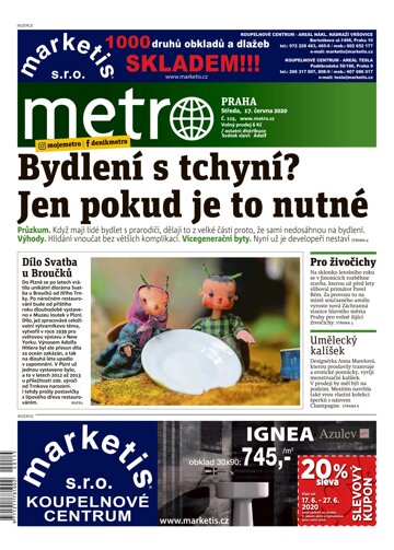 Obálka e-magazínu deník METRO 17.6.2020