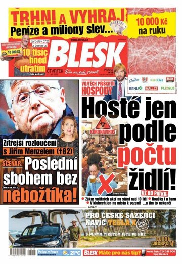 Obálka e-magazínu Blesk 17.9.2020