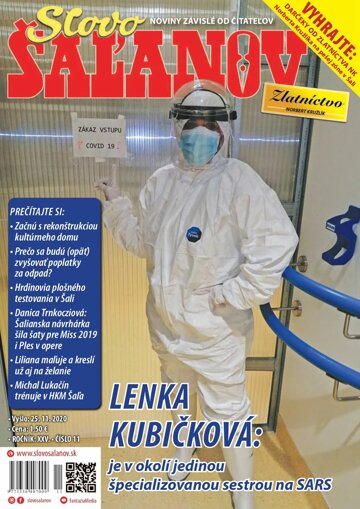 Obálka e-magazínu Slovo Šaľanov 11/2020