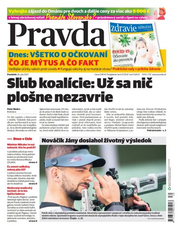 Obálka e-magazínu Pravda 26. 7. 2021