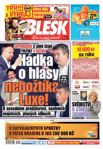 Obálka e-magazínu Blesk 8.10.2021