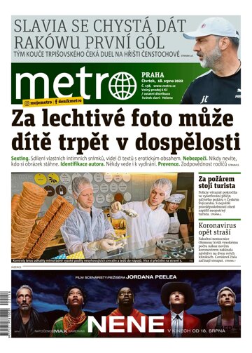 Obálka e-magazínu deník METRO 18.8.2022