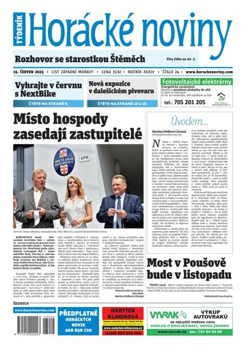 Obálka e-magazínu Horácké Noviny 24/2023