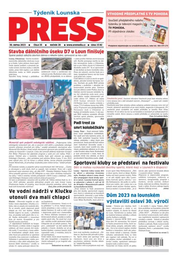 Obálka e-magazínu Lounský press 35/23