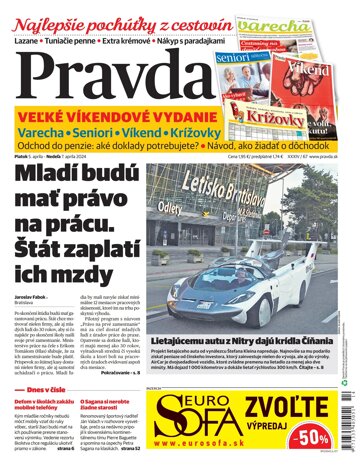 Obálka e-magazínu Pravda 5. 4. 2024