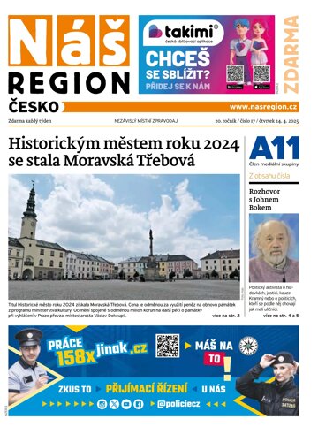 Obálka e-magazínu Náš Region - Česko 17/2025