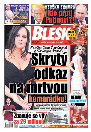 Obálka e-magazínu Blesk 12.7.2025
