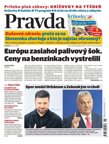 Obálka e-magazínu Pravda 9. 3. 2026