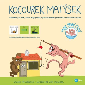 Obálka knihy Kocourek Matýsek – s piktogramy