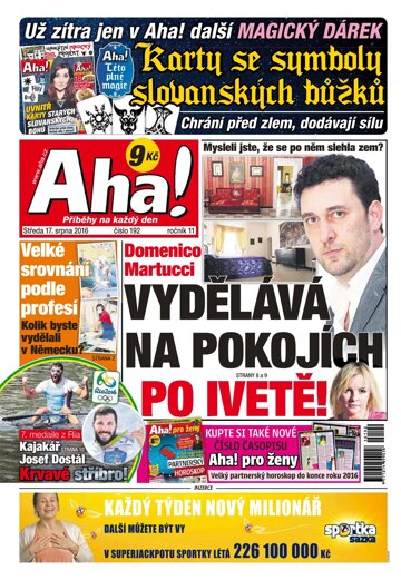 Obálka e-magazínu AHA! 17.8.2016