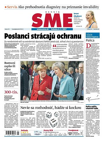 Obálka e-magazínu SME 4.2.2017