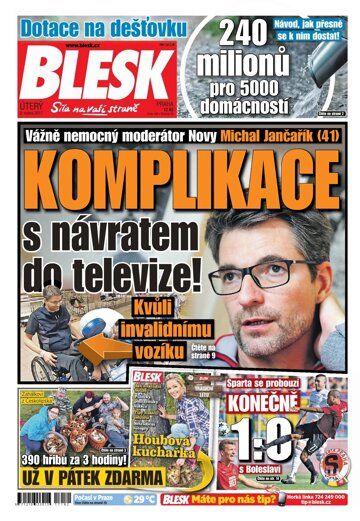 Obálka e-magazínu Blesk 8.8.2017