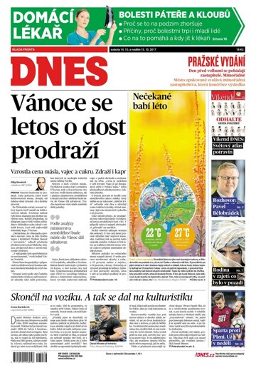 Obálka e-magazínu MF Dnes 14.10.2017