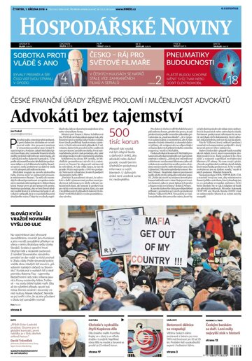 Obálka e-magazínu Hospodářské noviny 043 - 1.3.2018